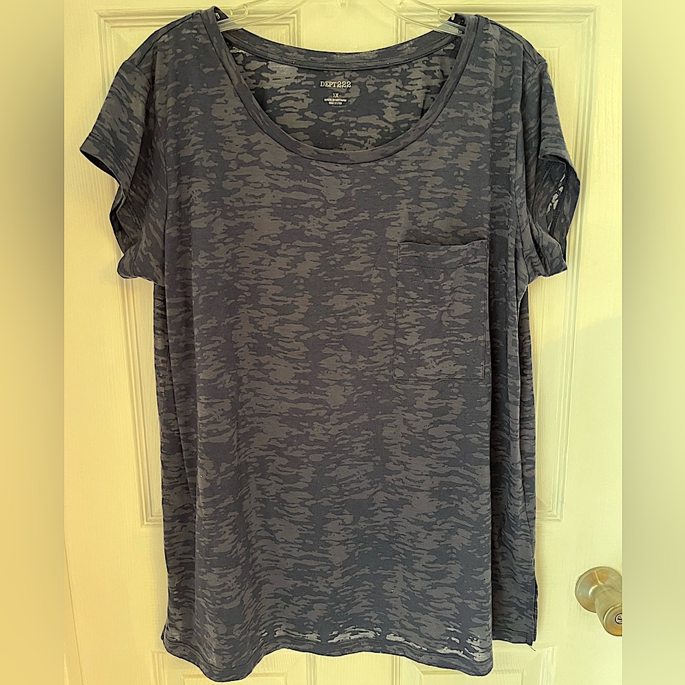 Dept 222 plus burnout tee